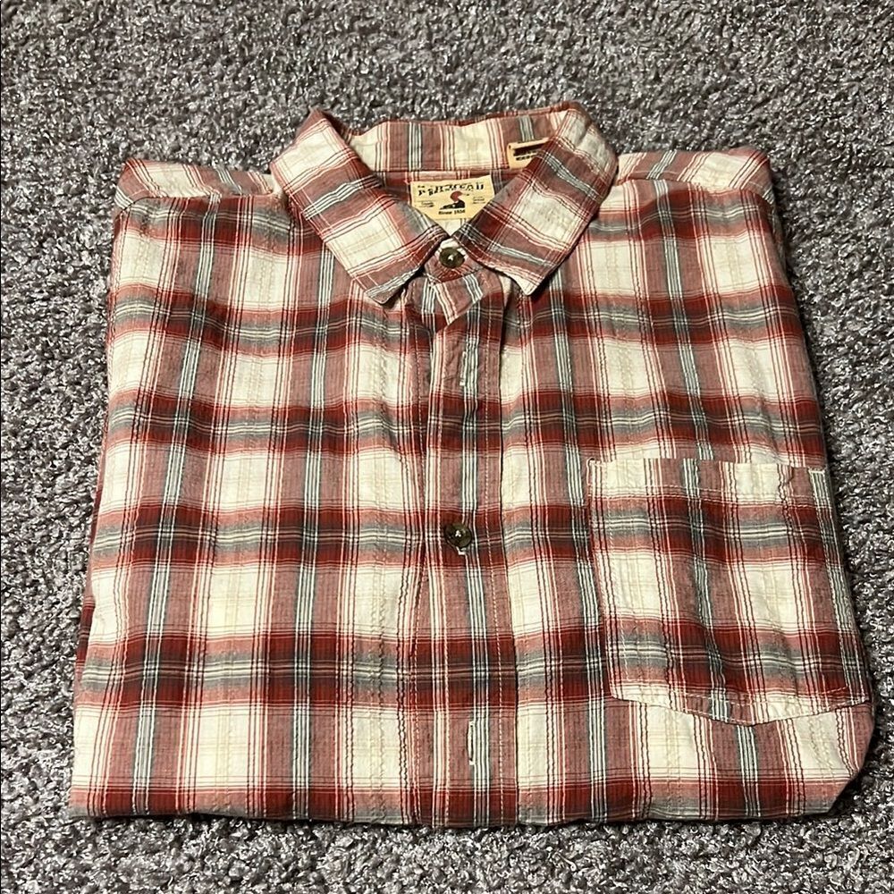 RedHead Men's Red Plaid Shirt. XXL